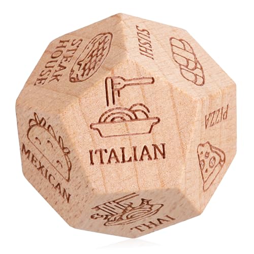 GALPADA Holzwürfel Food Decision Dice Kleines Essensspiel Vielseitiger Dinner-entscheider für Kompakt Tragbar mit Klarer Gravur GALPADA Holzwürfel Food Decision Dice Kleines Essensspiel Vielseitiger Dinner-entscheider für Kompakt Tragbar mit Klarer Gravur von GALPADA