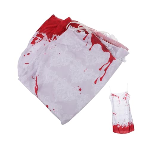 GALPADA Horror Braut Kostüm Damen Gruseliges Halloween Outfit Blutiges Brautkleid Spuk Braut Kleid Für Spuk-events Und Horror-feiern GALPADA Horror Braut Kostüm Damen Gruseliges Halloween Outfit Blutiges Brautkleid Spuk Braut Kleid Für Spuk-events Und Horror-feiern von GALPADA