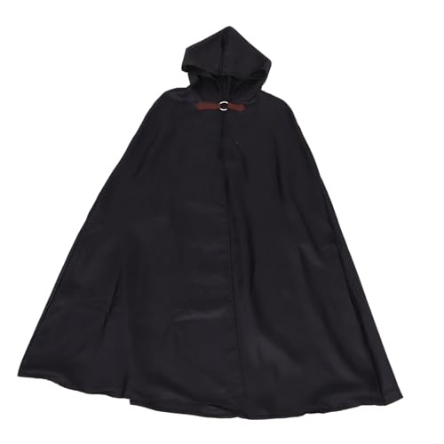 GALPADA Kapuzenumhang vampir umhang halloween umhang Halloween-Attacken Herren Kostüme Umhang mit Kapuze Männer gruseliger Halloween-Umhang Männer mit schwarzem Umhang Polyester Black von GALPADA