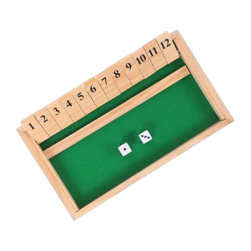 GALPADA Klassisches Shut The Box Würfelspiel aus Holz mit Nummerierten Kacheln Vielseitige Spielmodi Fördert Strategisches Denken Pädagogisches Familienspiel für Erwachsene zu Hause im GALPADA Klassisches Shut The Box Würfelspiel aus Holz mit Nummerierten Kacheln Vielseitige Spielmodi Fördert Strategisches Denken Pädagogisches Familienspiel für Erwachsene zu Hause im von GALPADA
