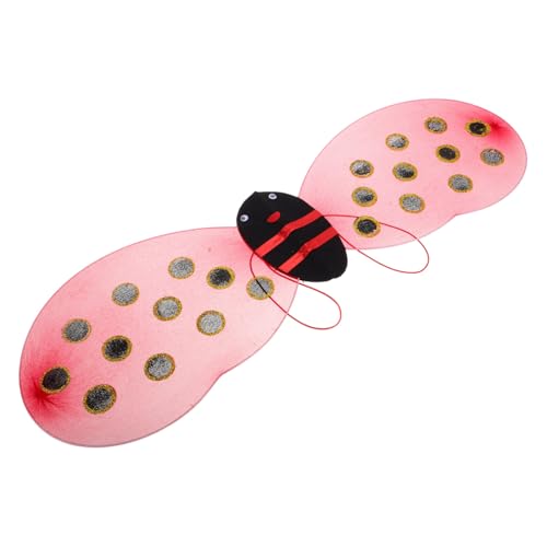 GALPADA Kids Ladybug Wings Kostüm Zubehör Für Mädchen Leichte Und Bequeme Flügel Für Cosplay Bühnenaufführungen Und Festivals GALPADA Kids Ladybug Wings Kostüm Zubehör Für Mädchen Leichte Und Bequeme Flügel Für Cosplay Bühnenaufführungen Und Festivals von GALPADA