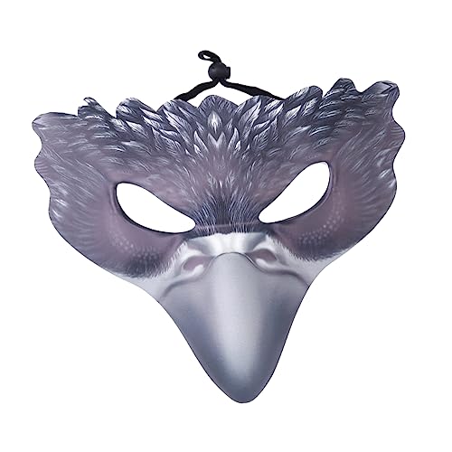 GALPADA Krähenmaske heiser Gesicht Halloween-Vogel Geburtstagskostüme Schnabel halloween costume halloween kleidung halloween klamotten mask tierische Vogel PU- von GALPADA