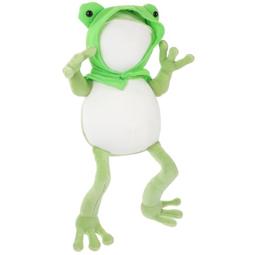 GALPADA Kuscheliges Frosch Plüschtier Weiches Stofftier Kuscheltier Geschenk für Sofa Bettkissen Niedliches Grünes Plüschfrosch Kissen für Jungen und Mädchen GALPADA Kuscheliges Frosch Plüschtier Weiches Stofftier Kuscheltier Geschenk für Sofa Bettkissen Niedliches Grünes Plüschfrosch Kissen für Jungen und Mädchen von GALPADA