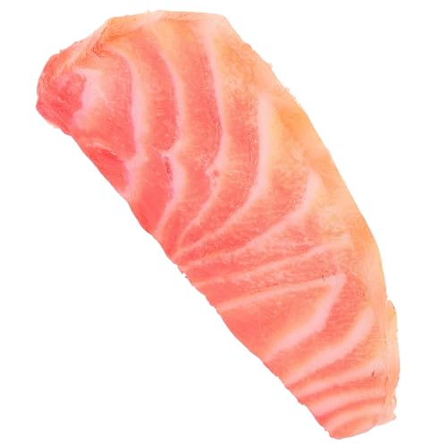 GALPADA Lebensechte Künstliche Lachsscheibe Dekofisch Modell Lachsfilet Fotorequisite für Heimdeko Studio Kinderzimmer Langlebig Farbecht GALPADA Lebensechte Künstliche Lachsscheibe Dekofisch Modell Lachsfilet Fotorequisite für Heimdeko Studio Kinderzimmer Langlebig Farbecht von GALPADA