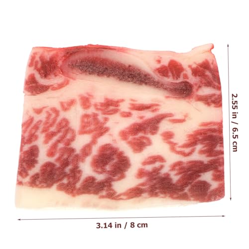 GALPADA Lebensechtes Fake Meat Modell Realistische Küchen Dekoration Langlebiges und Farbintensives Künstliches Steak Prop für Detailreiche Fake Food Spielzeugrequisite Vielseitig für GALPADA Lebensechtes Fake Meat Modell Realistische Küchen Dekoration Langlebiges und Farbintensives Künstliches Steak Prop für Detailreiche Fake Food Spielzeugrequisite Vielseitig für von GALPADA