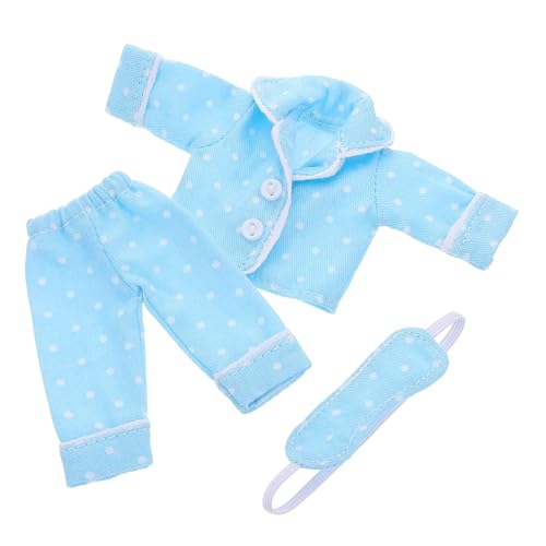 GALPADA Mini Puppen Schlafanzug mit Augenmaske Komfortable Baumwolle Puppenkleidung für Mädchen Detailreiche DIY Outfits für Spiel Schlafzeiten Modische Puppenpyjamas mit gepunktetem GALPADA Mini Puppen Schlafanzug mit Augenmaske Komfortable Baumwolle Puppenkleidung für Mädchen Detailreiche DIY Outfits für Spiel Schlafzeiten Modische Puppenpyjamas mit gepunktetem von GALPADA