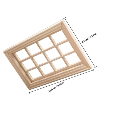 GALPADA Miniatur Fensterrahmen Modell Beige Dekoratives Rechteckiges Mini Fenster für Puppenhaus Realistische Mini Haus Dekoration Langelebiges DIY Zubehör für Hausgestaltung GALPADA Miniatur Fensterrahmen Modell Beige Dekoratives Rechteckiges Mini Fenster für Puppenhaus Realistische Mini Haus Dekoration Langelebiges DIY Zubehör für Hausgestaltung von GALPADA