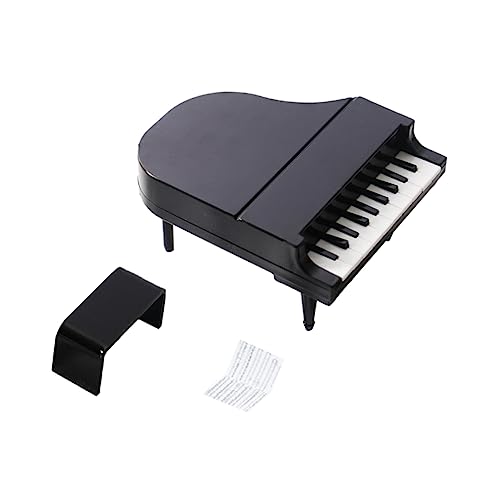 GALPADA Miniatur Stehendes Klavier Modell mit Hocker und Notenständer Puppenhaus Möbel Kunststoff Mini Piano für DIY Dekoration Fotorequisite für Sammler GALPADA Miniatur Stehendes Klavier Modell mit Hocker und Notenständer Puppenhaus Möbel Kunststoff Mini Piano für DIY Dekoration Fotorequisite für Sammler von GALPADA