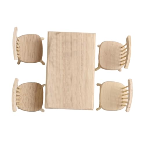 GALPADA Miniatur Tisch und Stuhl aus Natürlichem Langlebig und Praktisch für DIY Mini Haus Dekoration und Sammler Geeignet Beige GALPADA Miniatur Tisch und Stuhl aus Natürlichem Langlebig und Praktisch für DIY Mini Haus Dekoration und Sammler Geeignet Beige von GALPADA