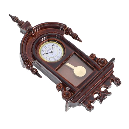 GALPADA Miniatur Wanduhr Retro Pendeluhr Mini Haus Dekoration Puppenhaus Maßstab Feine Handarbeit Robust Wohnzimmer Esszimmer Schlafzimmer Zubehör GALPADA Miniatur Wanduhr Retro Pendeluhr Mini Haus Dekoration Puppenhaus Maßstab Feine Handarbeit Robust Wohnzimmer Esszimmer Schlafzimmer Zubehör von GALPADA
