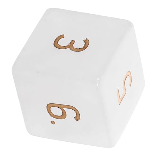 GALPADA Natürlicher Weißer Kristallwürfel Kleines Sechseitiges Spielwürfel Prop Abgerundete Ecken Kompakte für Tischspiele und Gesellige Spielrunden GALPADA Natürlicher Weißer Kristallwürfel Kleines Sechseitiges Spielwürfel Prop Abgerundete Ecken Kompakte für Tischspiele und Gesellige Spielrunden von GALPADA