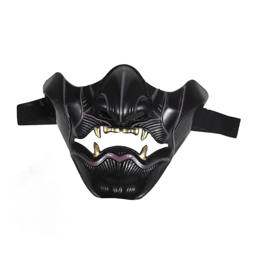 GALPADA Prajna Halbmaske Cosplay Maske Horror Design Maske Kunststoffmasken Maske Requisiten Horror Maske Party Maskerade Masken Cosplay Requisiten Maske Für Outdoor von GALPADA