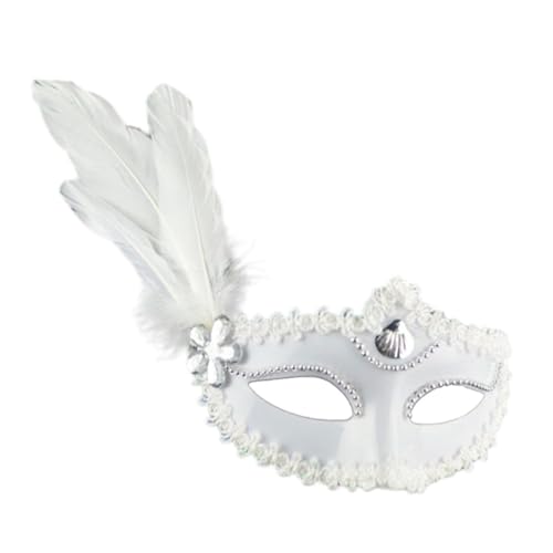 GALPADA Prinzessinnenmaske Für Frauen Weiße Halloween Maske Für Karneval Fasching Und Kostümpartys Elegante Partymaske Für Cosplay Und Maskerade Veranstaltungen von GALPADA