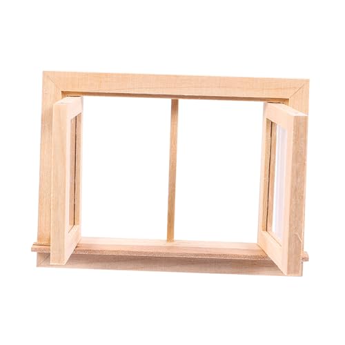 GALPADA Puppenhaus Dekoration aus Umweltfreundlichem Holz Langlebig und Detailreich für Miniaturmöbel und Puppenhauszubehör Kleine Fensterverzierung für Kreative DIY Szene GALPADA Puppenhaus Dekoration aus Umweltfreundlichem Holz Langlebig und Detailreich für Miniaturmöbel und Puppenhauszubehör Kleine Fensterverzierung für Kreative DIY Szene von GALPADA
