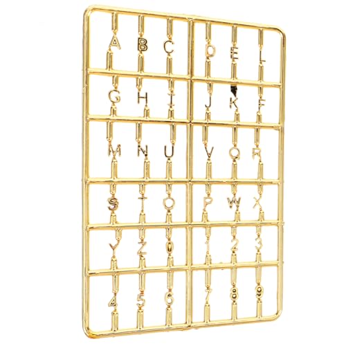 GALPADA Puppenhaus Hausnummer Buchstaben Zahlen DIY Zubehör Goldfarbene Kleine Hausnummer für Miniaturhaus Briefkasten GALPADA Puppenhaus Hausnummer Buchstaben Zahlen DIY Zubehör Goldfarbene Kleine Hausnummer für Miniaturhaus Briefkasten von GALPADA
