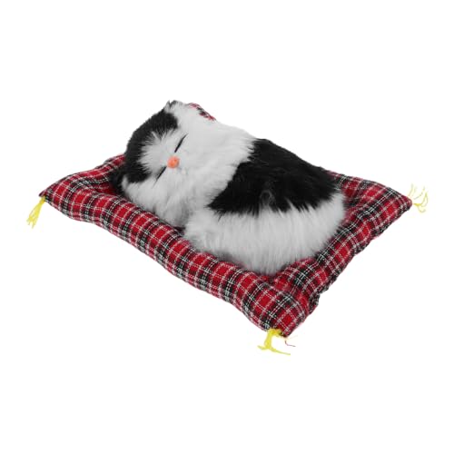 GALPADA Realistische Katzenfigur mit Interaktivem Miauen und Kleinem Stoffkissen Handgefertigtes Lebensechtes Kätzchenmodell für Wohn und Arbeitszimmerdekoration GALPADA Realistische Katzenfigur mit Interaktivem Miauen und Kleinem Stoffkissen Handgefertigtes Lebensechtes Kätzchenmodell für Wohn und Arbeitszimmerdekoration von GALPADA