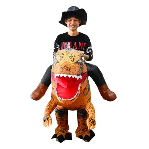 GALPADA Reiten Tyrannosaurus Erwachsene Aufblasbare Kleidung Erwachsene Kostüme Party Aufblasbare Kleidung Aufblasbare Cosplay Kleidung Lustige Kostüm Aufblasbare Kostüme Cosplay Body von GALPADA