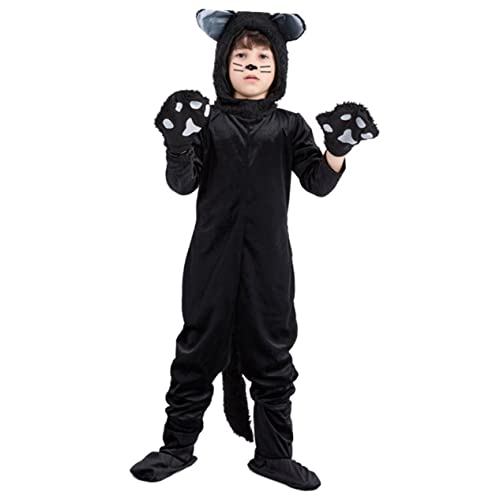 GALPADA Rollenspielkostüm Für Kinder Tierkostüme Für Kinder Halloween-kostüm Kostüm Kinder Kostüm Halloween Katzenkind Katzenkostüm Für Kinder Kinderkleidung Katzen-cosplay-outfits von GALPADA