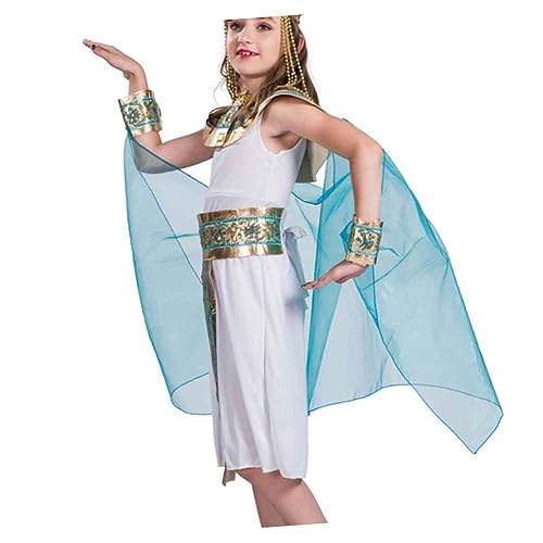 GALPADA Rollenspielzubehör Prinzessinnen-Outfit ägyptische Tracht Prinzessin verkleiden prinzessin kleidung Cosplay-Königin-Kleidung Bühnenkostüm für Kinder Kinderbedarf Cosplay-Zubehör von GALPADA