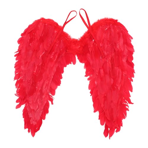 GALPADA Rote Engelsflügel aus Federn Kostüm Zubehör für Karneval Faschingsparty Mädchen Bühnenperformance Requisiten Wiederverwendbar Sicher GALPADA Rote Engelsflügel aus Federn Kostüm Zubehör für Karneval Faschingsparty Mädchen Bühnenperformance Requisiten Wiederverwendbar Sicher von GALPADA