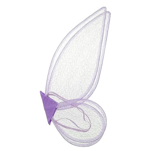 GALPADA Schmetterlingsflügel geflügelt butterfly wings Cosplay-Kostüm-Requisiten Feenflügel Feenpartyzubehör Fee Kostümzubehör Fee Cosplay Flügel Stoff Violett von GALPADA