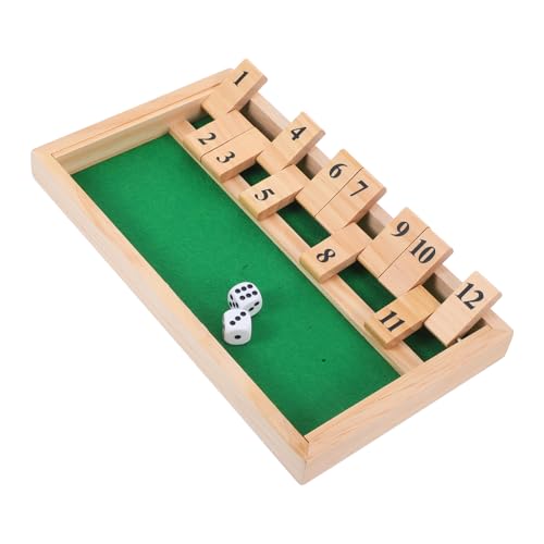 GALPADA Shut The Box Würfelspiel Holz Brettspiel Tragbar Kreatives Bar dice Design Fördert Strategisches Denken Logisches Denken Familienspiel Für Erwachsene GALPADA Shut The Box Würfelspiel Holz Brettspiel Tragbar Kreatives Bar dice Design Fördert Strategisches Denken Logisches Denken Familienspiel Für Erwachsene von GALPADA