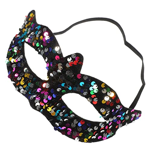 GALPADA Spitze Maske mit Pailletten tragbare Maskerademaske glänzende Maskerademaske Kostümball Kostümmasken halloween masken halloweenmaske Maskerade Masken Tanzparty-Maske PVC Colorful von GALPADA