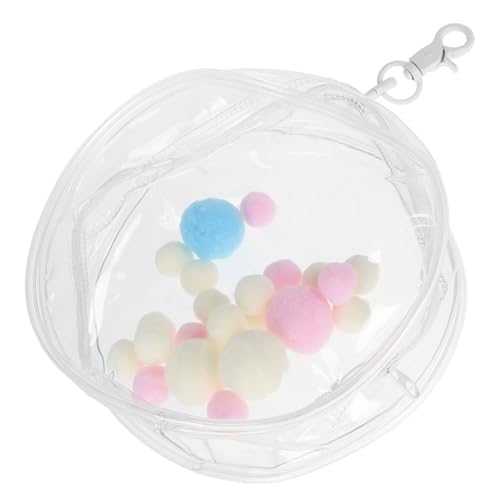 GALPADA Transparente Mini Aufbewahrungstasche mit Schlüsselanhänger Schutzbeutel für Puppen und Figuren Tragbare Kratzfeste Klarsichttasche mit Knopf und Bommel für Unterwegs GALPADA Transparente Mini Aufbewahrungstasche mit Schlüsselanhänger Schutzbeutel für Puppen und Figuren Tragbare Kratzfeste Klarsichttasche mit Knopf und Bommel für Unterwegs von GALPADA