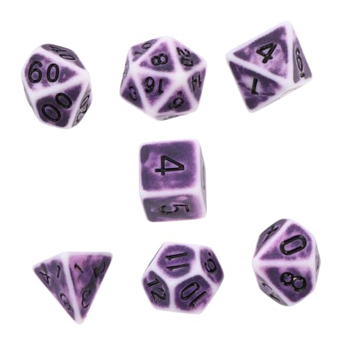 GALPADA Vintage Würfel Teilig Polyedrische Würfel mit Großen Zahlen Leicht und Tragbar für Brettspiele und Party Supplies Retro Mehrseitige für Spielrunden und Sammelspaß GALPADA Vintage Würfel Teilig Polyedrische Würfel mit Großen Zahlen Leicht und Tragbar für Brettspiele und Party Supplies Retro Mehrseitige für Spielrunden und Sammelspaß von GALPADA