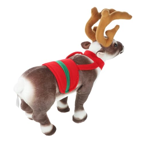 GALPADA Weihnachtliches Plüschtier Rentier Kuscheliges Weihnachtsplüschtier Dekorative Elchfigur für Festliche Partydeko als Kleines Wohnaccessoire GALPADA Weihnachtliches Plüschtier Rentier Kuscheliges Weihnachtsplüschtier Dekorative Elchfigur für Festliche Partydeko als Kleines Wohnaccessoire von GALPADA