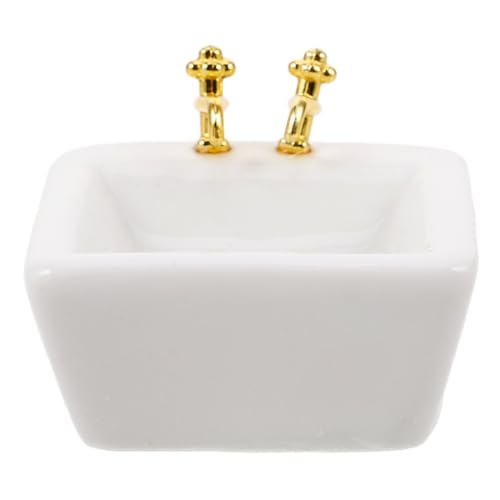 GALPADA Weiß Keramik Handwaschbecken Badezimmer Zubehör für Dollhouse Bad und Küche Modell GALPADA Weiß Keramik Handwaschbecken Badezimmer Zubehör für Dollhouse Bad und Küche Modell von GALPADA