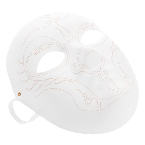 GALPADA Zellstoffmaske Gesichtsmaske Kindermasken Halloween Masken Für Kinder Tiermaske Papiermaske Karnevalsmaske Halbe Gesichtsmaske Leere Malmaske Piratenparty von GALPADA