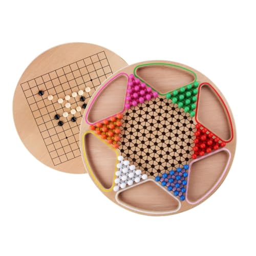 GALPADA Zweifach Holzspielzeug Gobang und Chinesisches Dame Brettspiel Lernspiel Ab Jahren Pädagogisch Robust und Sicher Für Hand Auge koordination und Logisches Denken GALPADA Zweifach Holzspielzeug Gobang und Chinesisches Dame Brettspiel Lernspiel Ab Jahren Pädagogisch Robust und Sicher Für Hand Auge koordination und Logisches Denken von GALPADA