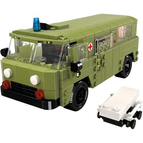 UAZ 452 Buchanka Russischer Militär Kleinbus Modell 1:25 aus Klemmbausteinen mit 429 Bauelementen. Kompatibel mit Teilen bekannter Hersteller. Lieferung in Originalverpackung. von GAMEDEALER GD BUY AND SELL YOUR MEDIA