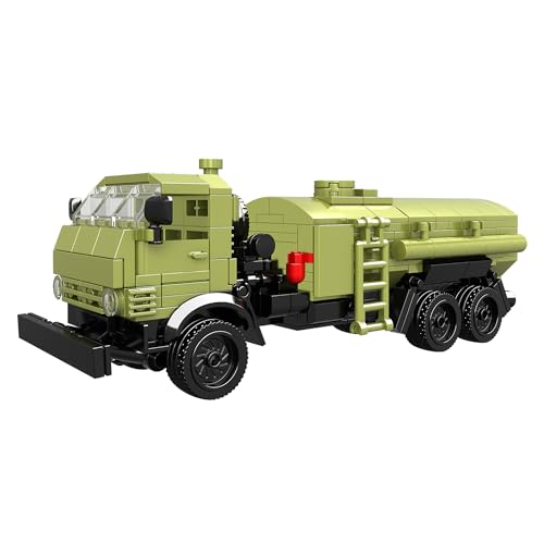 Kamaz Tankwagen 4310, Russisches Militär Modell 1:25, Klemmbausteine mit 428 Teilen, Russland Sowjetisch LKW Bausteine Modellbau Modellbus Soldaten Panzer, Geschenk für Erwachsene und Kinder von GAMEDEALER GD BUY AND SELL YOUR MEDIA