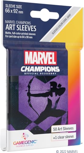 Gamegenic, Marvel Champions Sleeves - Hawkeye, Sleeve color code: Gray von Gamegenic