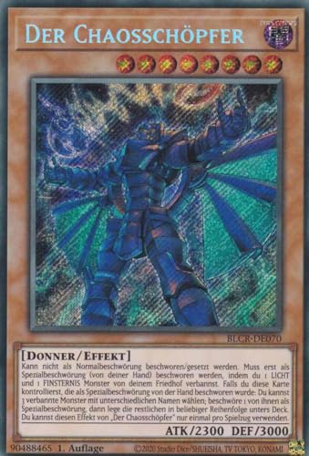 Der Chaosschöpfer Secret Rare BLCR-DE070 - Battles of Legend Crystal Revenge - mit GamersHeaven Cardboard Guard Der Chaosschöpfer Secret Rare BLCR-DE070 - Battles of Legend Crystal Revenge - mit GamersHeaven Cardboard Guard von GAMERSHEAVEN