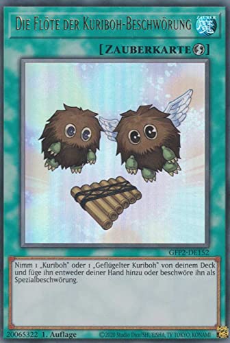 Die Flöte der Kuriboh-Beschwörung Ultra Rare GFP2-DE152 - Ghosts from The Past The 2nd Haunting - mit GamersHeaven Cardboard Guard von GAMERSHEAVEN