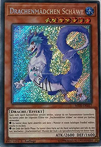 Drachenmädchen Schäwe Secret Rare MYFI-DE017 - Mystic Fighters - mit GamersHeaven Cardboard Guard von GAMERSHEAVEN