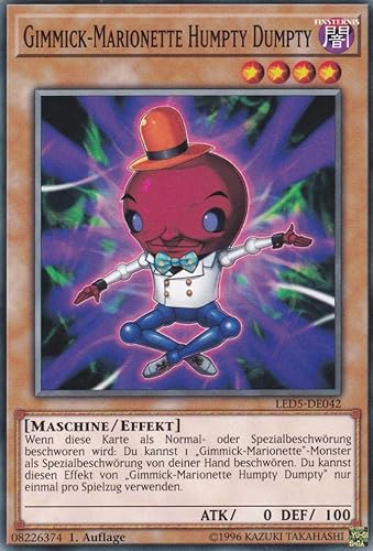 Gimmick-Marionette Humpty Dumpty Common LED5-DE042 - Legendary Duelists Immortal Destiny - mit GamersHeaven Cardboard Guard von GAMERSHEAVEN