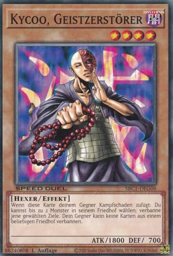 Kycoo, Geistzerstörer Common SBC1-DEG06 - Streets of Battle City Karte - mit GamersHeaven Cardboard Guard Kycoo, Geistzerstörer Common SBC1-DEG06 - Streets of Battle City Karte - mit GamersHeaven Cardboard Guard von GAMERSHEAVEN