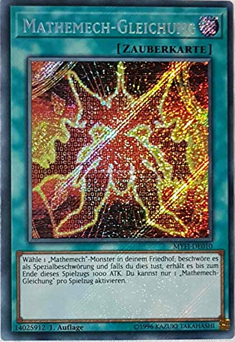 Mathemech-Gleichung Secret Rare MYFI-DE010 - Mystic Fighters - mit GamersHeaven Cardboard Guard von GAMERSHEAVEN