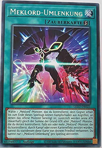 Meklord-Umlenkung Rare LED7-DE021 - Legendary Duelists Rage of Ra Karte - mit GamersHeaven Cardboard Guard von GAMERSHEAVEN