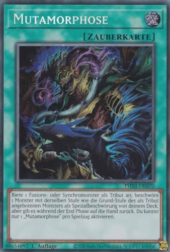 Mutamorphose Secret Rare PHNI-DE070 - Phantom Nightmare - mit GamersHeaven Cardboard Guard von GAMERSHEAVEN