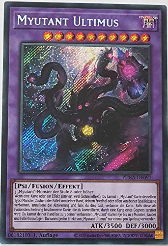 Myutant Ultimus Secret Rare PHRA-DE091 - Phantom Rage Karte - mit GamersHeaven Cardboard Guard von GAMERSHEAVEN