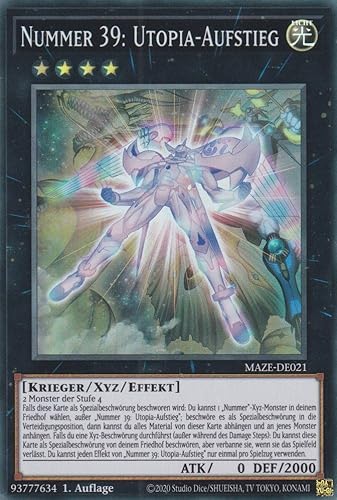 Nummer 39: Utopia-Aufstieg Super Rare MAZE-DE021 - Maze of Memories - mit GamersHeaven Cardboard Guard Nummer 39: Utopia-Aufstieg Super Rare MAZE-DE021 - Maze of Memories - mit GamersHeaven Cardboard Guard von GAMERSHEAVEN