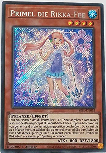 Primel die Rikka-Fee Secret Rare SESL-DE015 - Secret Slayers Karte - mit GamersHeaven Cardboard Guard von GAMERSHEAVEN