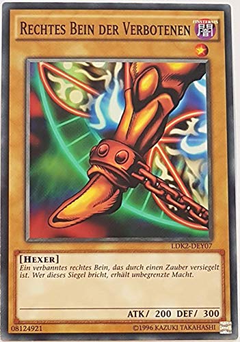 Rechtes Bein der Verbotenen Common LDK2-DEY07 - Legendary Decks 2 Karte mit GamersHeaven Cardboard Guard von GAMERSHEAVEN