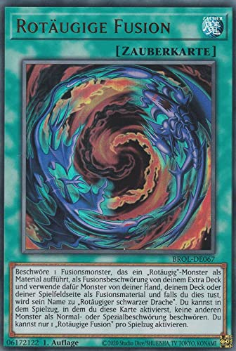 Rotäugige Fusion Ultra Rare BROL-DE067 - Brothers of Legend - mit GamersHeaven Cardboard Guard von GAMERSHEAVEN