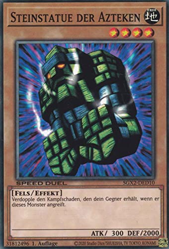 Steinstatue der Azteken Common SGX2-DED10 - Speed Duel GX: Midterm Paradox - mit GamersHeaven Cardboard Guard von GAMERSHEAVEN